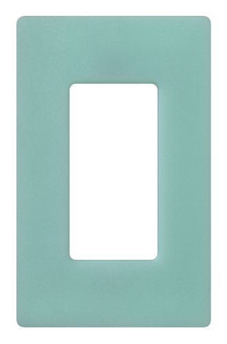 Lutron Claro 1 Gang Decorator Wallplate, SC-1-SG, Sea Glass