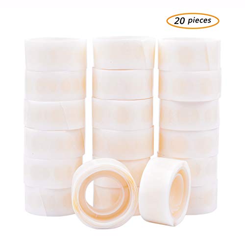 GCOA Balloon Glue 2000 PCS (20 Rolls) Double Sided Dots of Glue Craft Removable Adhesive Point Tape Non-Liquid Glue for Party,Wedding,Balloons Decoration