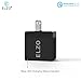 Elzo Quick Charge 3.0 18W USB Wall Charger Adapter Fast Portable Charger With A 3.3ft Rapid Quick Charge Micro USB Cable For Samsung Galaxy/Note, LG Flex2/V10/G4, Nexus 6, Motorola Droid/X, Black