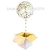 Shimmer and Confetti 15 Pack Large Gold Confetti Balloons with 5 Pieces 36-inch Confetti-Filled Balloons, 5 Pieces 12-inch Confetti-Filled Balloons and 5 Pieces Pearl Balloons with Foil Confetti