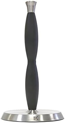 Eekay Wares Upright, Stainless Steel, Silicone Grip, Counter Top Easy Tear Paper Towel Holder - Fits All Roll Sizes