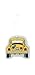 BRISA VW Collection - Volkswagen Scented Car Air Freshener Fragrance Deodorizer for Car/Auto or Home with Volkswagen Beetle/Bug Front Design (Coconut/Yellow)