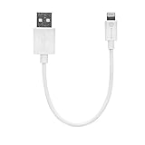 dCables MFi Certified Short USB Cable for iPhone 6, iPhone 6 Plus, iPhone 5, iPhone 5c, iPhone 5s, iPad 4, iPad Air, iPad Mini, iPod Touch 5, iPod Nano 7 - Charger Cable for Apple Lightning Port to USB