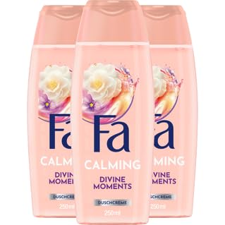FA Divine Moments Shower Gel (3 x 250 ml) 95% Ingredients of Natural Origin, Send Your Senses on a Wonderful Journey and Enjoy the Velvety Fragrance of Wild Camellias