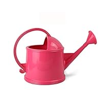 Lsxlsd Plastic Watering Cans for House - Long Spout Watering Pot for Indoor and Outdoor Plants - Indoor Outdoor Light Weight Cans (Color : Rose red 3.8L)