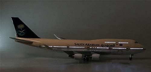 Aquaman Store Diecasts & Toy Vehicles - Scale 47cm Airplane Boeing B747-400 Aircraft Saudi Arabian Airlines Model W Light and Wheels Diecast Plastic Plane 1 PCs