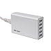 Charging Station,NooQee 5-Port 40W/8A Wall Charger High Speed USB Charger Desktop Charger USB Travel Charger with Smart charging for Apple iPhone 6s 6s Plus/6/5/5S, iPad, iPad Air, iPad mini, iPod, Samsung Galaxy series & Note series, GPS,and More (white)