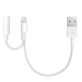 2 in 1 Sout Headphone/Charging Adapter for iPhone 7 and 7 Plus Lightning to 3.5mm & USB Jack Adapter