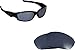 Seek Optics Compatible/Replacement Lenses for Oakley Straight Jacket Black Iridium