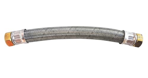SOMATHERM FOR YOU 5657-10 Flexi CHAUF FF 1 inch 1/2 Heating Hose DN40 Galva L1000 FF1 inch 1/2 inch, Gray
