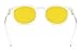UV Protection,Anti Blue Rays,Reduce Eyestrain,Oval Computer Reading Glasses(Clear,Amber Tinted Lenses) +2.0