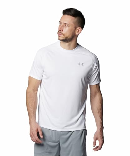 [アンダーアーマー] トレーニングT-シャツ UAテック2.0 ショートスリーブ Tシャツ メンズ White / / Overcast Gray 2XL