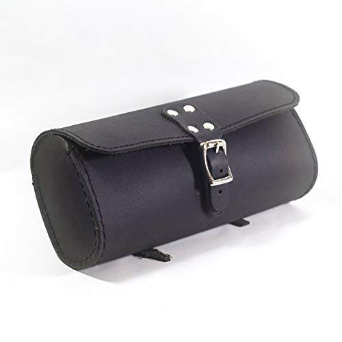 London Craftwork Black Bicycle Saddle Bag Genuine Leather Vintage Style BROO-BL