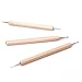 GCIYAEN 3Pcs Ball Styluses Tool Set for Embossing Pattern Clay Sculpting--For Making Large Dots, Smooth Lines in Clay or Emboss on Soft Metal or Paper