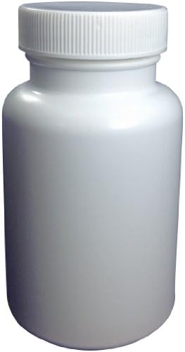 White Plastic Vials / Bottles with Screw on Lids (Pack of 40) 120cc