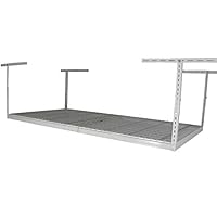 SafeRacks Factory Second - 4x8 Overhead Storage Rack Heavy Duty (24-45" Ceiling Drop) - White