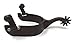 AJ Tack Cowgirl Show Spurs Cutout Stars Silver Engraving Antique Brown Ladies Sizethumb 3