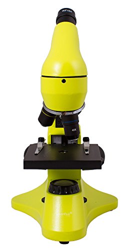 Levenhuk Rainbow 50L Plus Lime Student Microscope (64-1280x Magnification, Metal Body, Glass Optics) with Experiment Kit and Case - Thumbnail 5