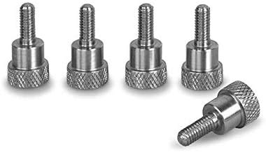 PrecisionGeek® M5 Knurled Thumb Screws Stainless Steel AISI 303 – CNC Machined Fasteners for Metal, Wood, Acrylic & Electronics – Hand Tightening (Shoulder – 10 mm – 5 pcs)