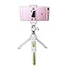 BENRO Handheld Tripod 3 in 1 Self-portrait Monopod Extendable Phone Selfie Stick with Built-in Bluetooth Remote Shutter - White