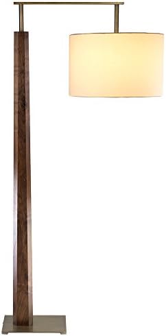 Cerno 05-700-DWL ALTUS Floor Lamp, Distressed Brass, Walnut