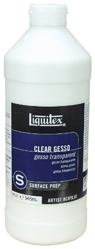 Click Here to See More Images Liquitex 7632 Professional Clear Gesso Surface Prep Medium, 32-oz