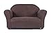 Keet Roundy Microsuede Children's Sofa, Brown
