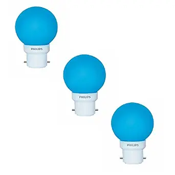 PHILIPS 0.5W B22 LED Bulb, Pack of 3, (Deco Mini)