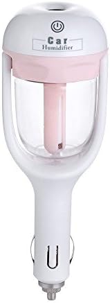 Sunnyhome007 50ml 2 in 1 Portable Mini Travel Cool Mist Ultrasonic Air Humidifier + Aromatherapy Essential Oil Diffuser 180 Degree Rotate with USB Changer Port for Car , Pink