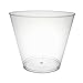 Party Essentials Disposable 9 oz Party Punch Cups | Old Fashioned Tumblers | Cocktail Glasses, 20 Count, Clear, Hard Plastic