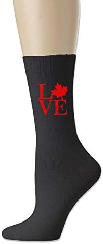 BEDKKJY Love Canada Flag Men's Casual Cotton Socks Novelty Crew Socks Dress Socks