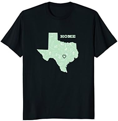 State Home Map of Texas Long Sleeve TShirt Apparel