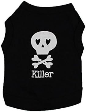 Pet T-shirt, Hot Sale! Tloowy Cotton Summer Pet Clothes Dog Cat Puppy Cute Skull Print Vest Shirts Tank Top for Small Medium Dog