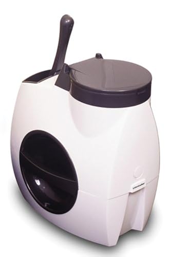 Petmate Litter Locker Soiled Litter Disposal System, White/Black