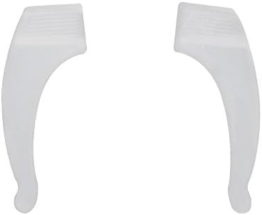FISHBERG Comfortable Clear Silicone Anti-slip Ear Grip Hook Holder for Eyeglasses Anti-slide Sunglasses Temple Tip Ear Hook Sleeve Retainer Pack of 20 Pairs (Clear)