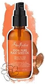 (VALUE PACK OF 3) SHEAMOISTURE NATURAL 100% Pure Flax Seed Oil Head To Toe Protection 1.6oz