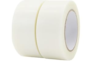 ROSEUP 2 Pack Duct Tape Heavy Duty,7.5 Mil Thickness,2 Inches x 30 Yards,Flexible,No Residue,Waterproof and Tear by Hand,Multi-Use for Indoor & Outdoor, Clear