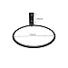 3 Packs Black Metal Wall Mounted Flower Pot Ring Wall Bracket Pot Holder (L)