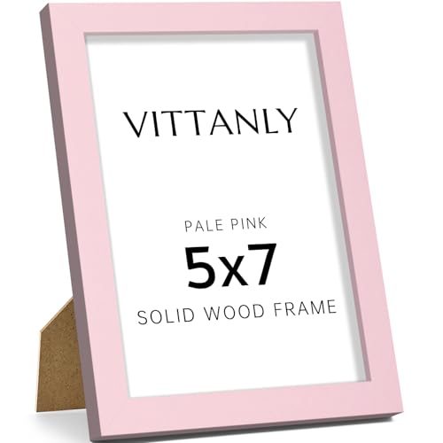 Vittanly 5x7 Picture Frame Pale Pink