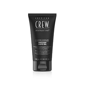 Shave Gel for Men by American Crew, Soothes Skin and Prevents Irritation, 5.1 Fl Oz