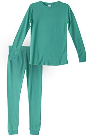 Habit Rags Best Organic Bamboo Cotton Long John Thermal Pajama Set for Big Boys, Girls, Toddlers and Kids Size 2 to 16