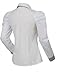 Sexy Ol Women Fashion Shrug Bubble Long Sleeve Slim Cotton Shirt Blouse Top (M) White