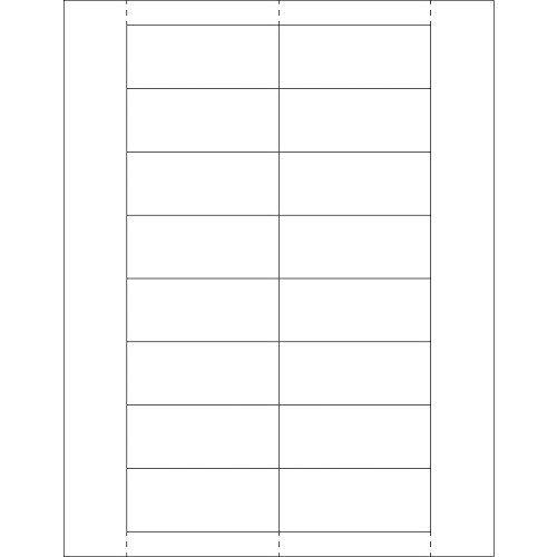 BOX USA 1-1/4 x 3 Inch White Insert Cards, Inkjet and Laser Compatible, for Use…
