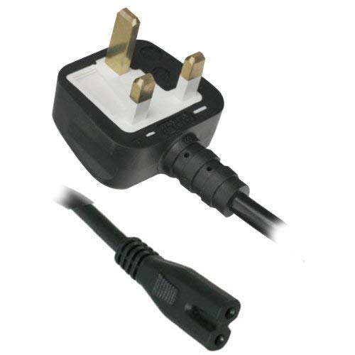 Pioneer/Onkyo Mains Cord made by UK Volex 1.5M Fused (5 Amp) Figure 8 C7 Power Cable with moulded 3pin UK Plug. Asta Approved and Verified