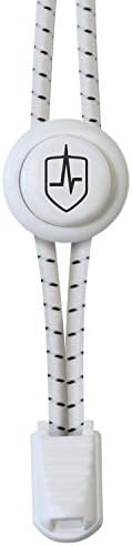 High Pulse Elastic Shoe Laces - The Premium No Tie Shoelaces For Running, Triathlon, Fitness, Hiking (White) Easy To Install, Quality Guarantee, Never Tie Your Shoes Again!