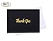 Thank You Cards with Envelopes - 100 Thank You Notes for Business, Weddings, Professional use, Graduation, Birthday, Baby Showers, Engagement, Funeral | Bulk Black Thank You Notes Gold Foil Print
