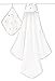 aden + anais hooded towel and washcloth set, twinkle