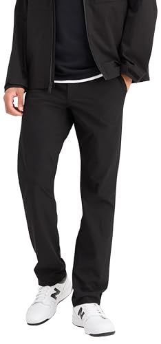 DOCKERS Men's Go Airweave Chino Slim Active Pants, Beautiful Black, 38W/30L