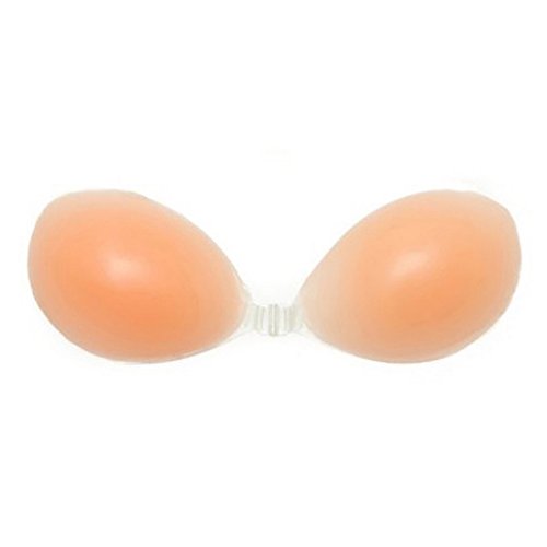 Breathable Strapless Self Adhesive Silicone Invisible Push-up Nipple Cover Nude Color