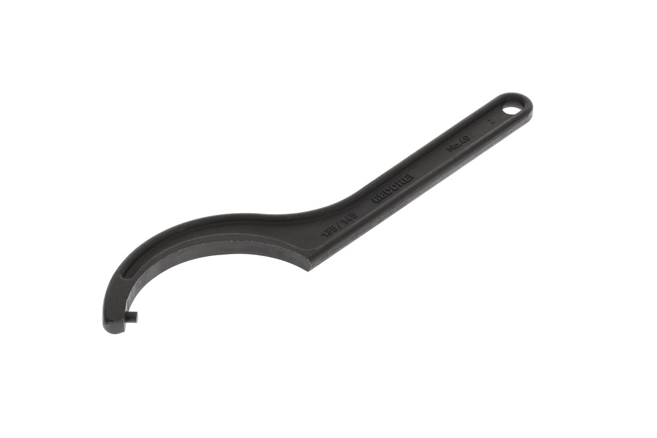 GEDORE Hook spanner with pin, for Capstan nuts, AF 135-145 mm, Tip dia. 8 mm, Ratchet spanner, 40 Z 135-145